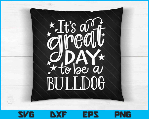 Bulldogs School sport Fan teamgeest geweldige dag SVG PNG digitale snijbestanden