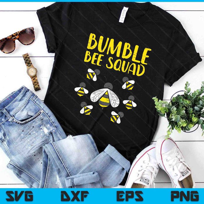 Bumble Bee Squad Funny Bumblebee Friends Team SVG PNG Digital Printable Files