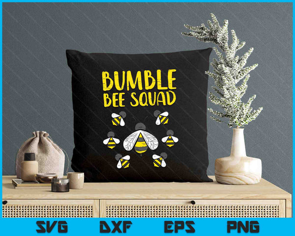 Bumble Bee Squad Funny Bumblebee Friends Team SVG PNG Digital Printable Files