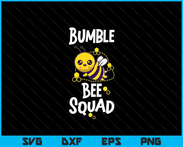 Bumble Bee Squad Honey Bumblebee Teacher SVG PNG Digital Printable Files