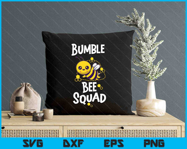 Bumble Bee Squad Honey Bumblebee Teacher SVG PNG Digital Printable Files