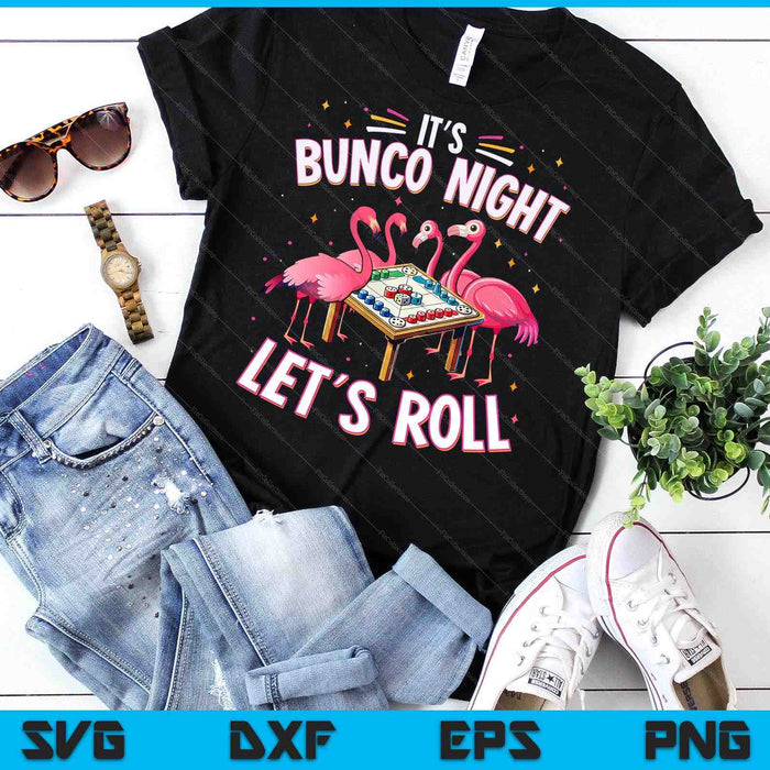 Bunco Night Flamingo Bunco Group Bunco Player SVG PNG Digital Printable Files