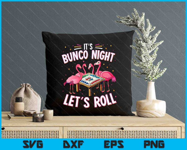 Bunco Night Flamingo Bunco Group Bunco Player SVG PNG Digital Printable Files