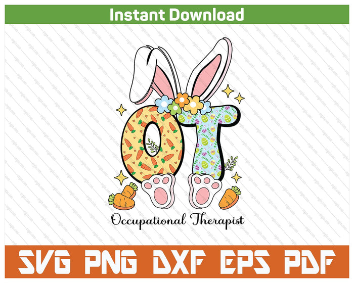Bunny Ot Ota Spring Ot Assistant SVG PNG Cutting Files
