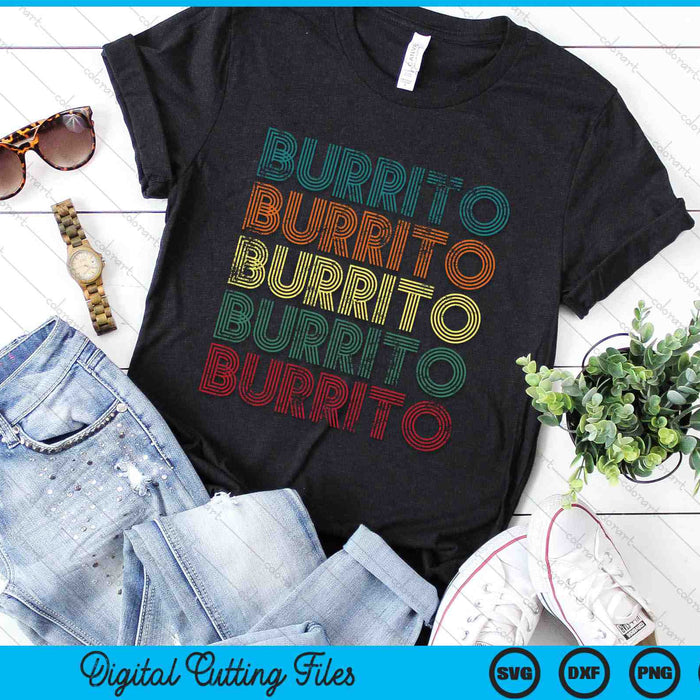 Burrito Cinco De Mayo Tortilla Mexican Cuisine Food SVG PNG Digital Printable Files