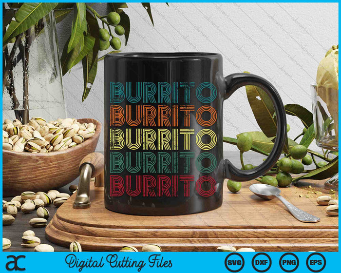 Burrito Cinco De Mayo Tortilla Mexican Cuisine Food SVG PNG Digital Printable Files