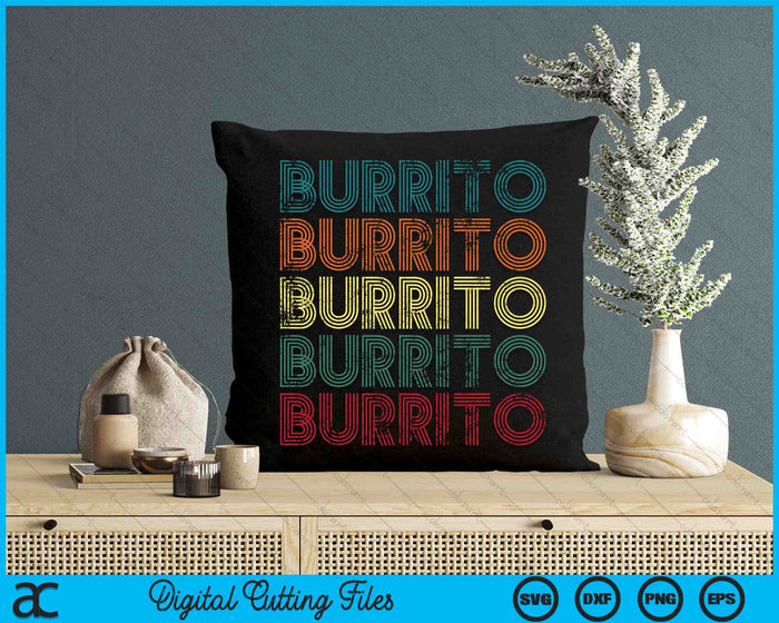 Burrito Cinco De Mayo Tortilla Mexican Cuisine Food SVG PNG Digital Printable Files