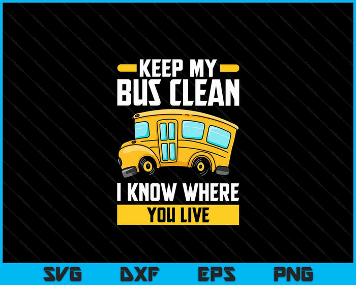 Bus Driver School Traffic Stops SVG PNG Digital Cutting Files