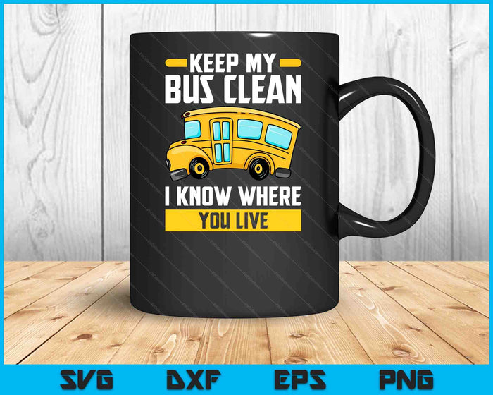 Bus Driver School Traffic Stops SVG PNG Digital Cutting Files