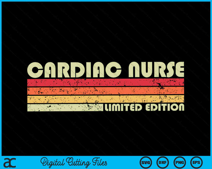 CARDIAC NURSE Funny Job Title Profession Birthday SVG PNG Digital Cutting Files