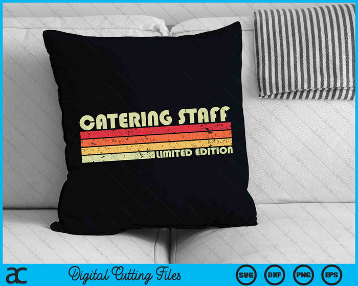 PERSONAL DE CATERING Divertido Título de trabajo Profesión Cumpleaños SVG PNG Archivos de corte digital