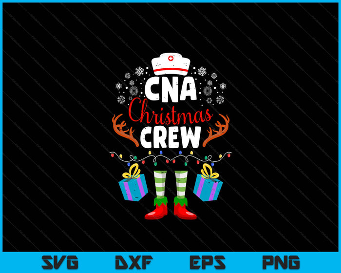 CNA Christmas Nurse Crew Nursing Women Men Pajama Xmas SVG PNG Digital Printable Files