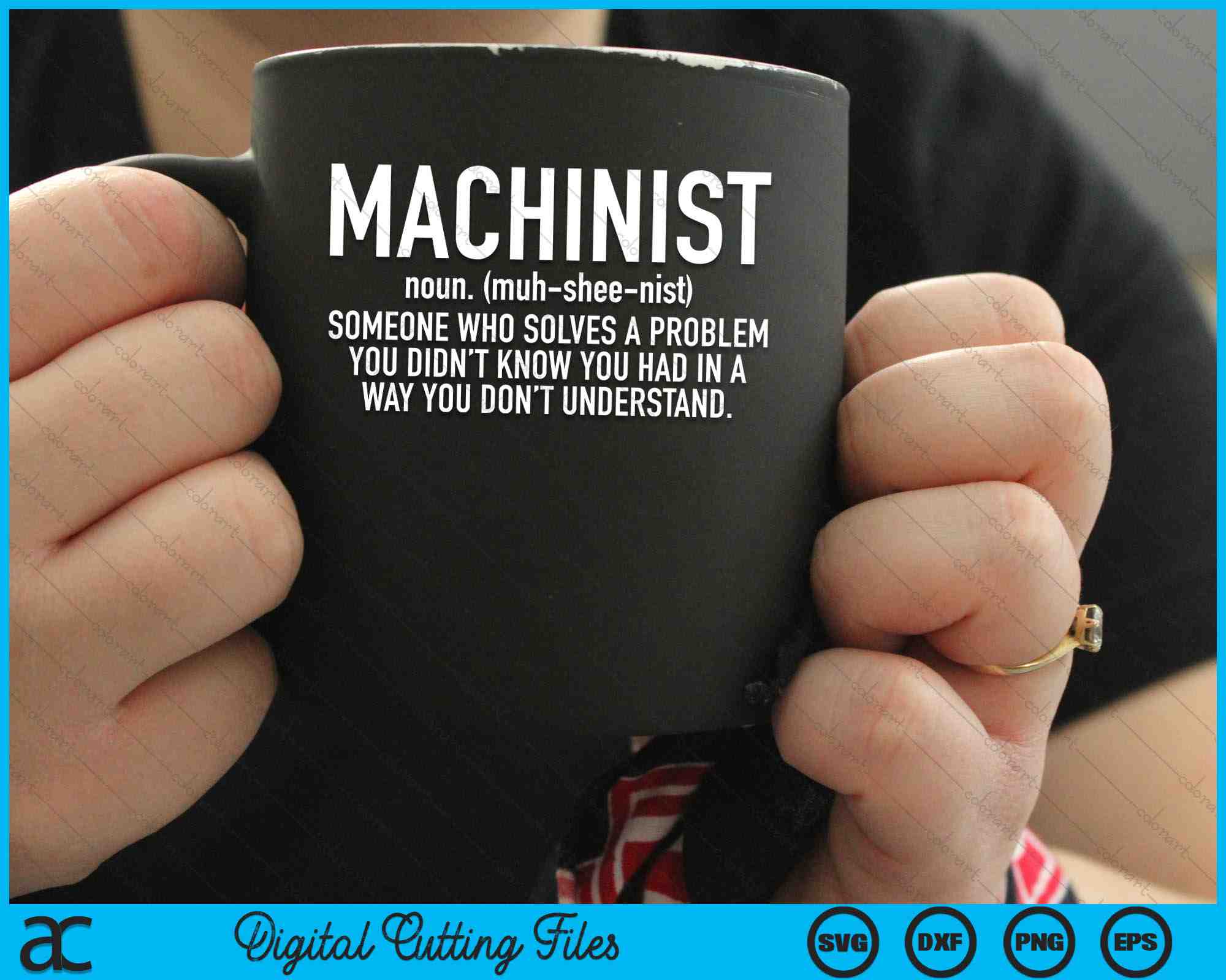 CNC Machinist Definition SVG PNG Digital Cutting Files – creativeusarts