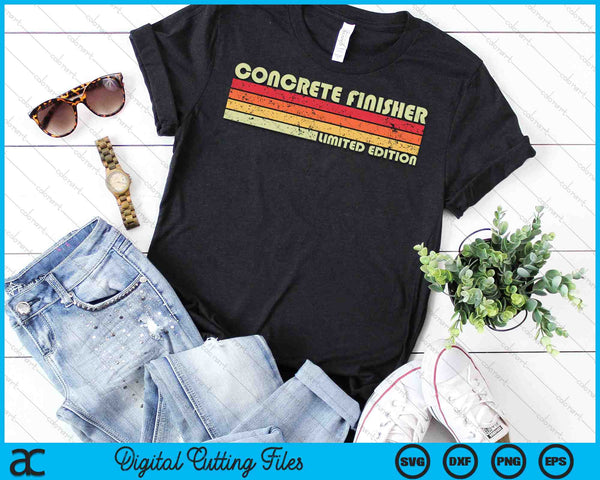 FINISHER DE CONCRETO Divertido Título de trabajo Profesión Cumpleaños SVG PNG Archivos de corte digital - on a t-shirt