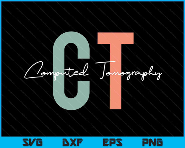 CT Tech computertomografie technoloog SVG PNG digitale snijbestanden