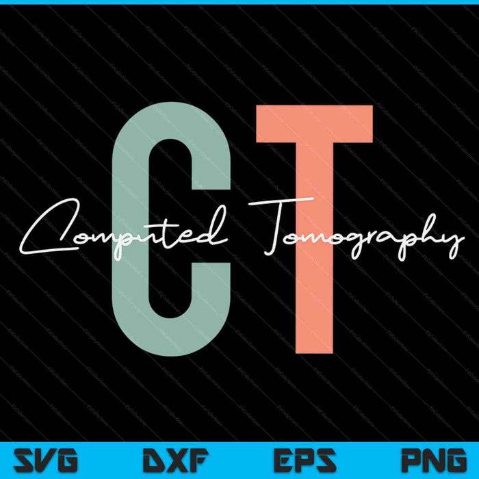 Ct tech computed tomography technologist SVG cut file