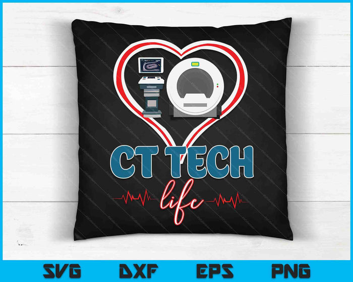 CT Tech Life Heart Technoloog SVG PNG digitale snijbestanden