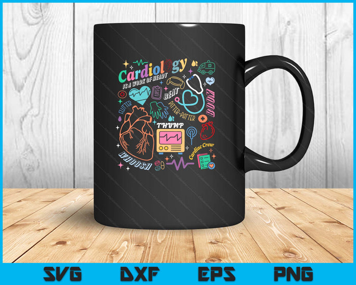 CVICU Cardiac Nurse Retro Anatomy Cardiology Human Heart RN SVG PNG Digital Printable Files