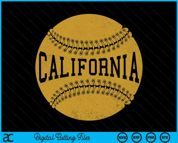 Californië honkbal fan SVG PNG digitale snijbestanden 