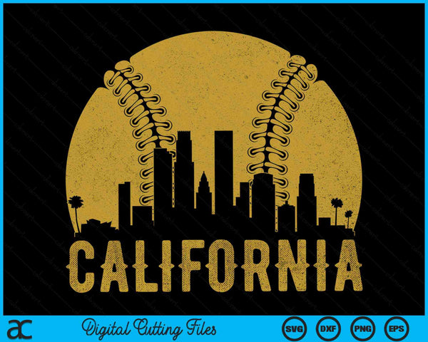 California Baseball Fan SVG PNG Cutting Printable Files
