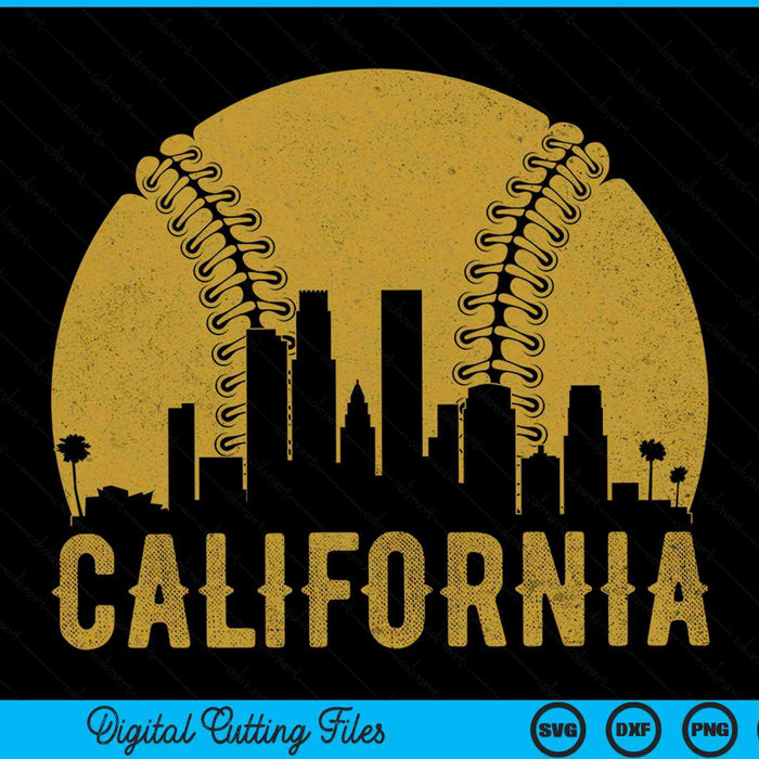 California Baseball Fan SVG PNG Cutting Printable Files