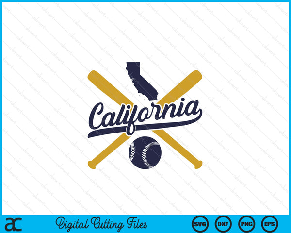 California Baseball Vintage Wisconsin Pride Love City SVG PNG Digital Cutting Files