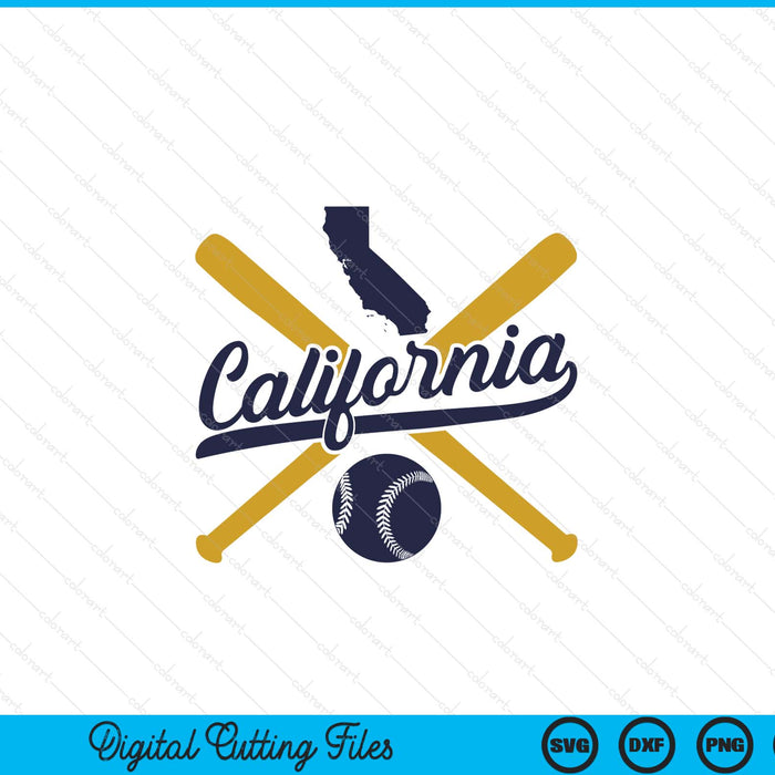 California baseball vintage Wisconsin pride love city SVG cut file