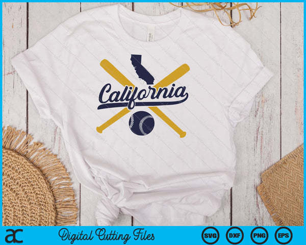 California Baseball Vintage Wisconsin Pride Love City SVG PNG Digital Cutting Files