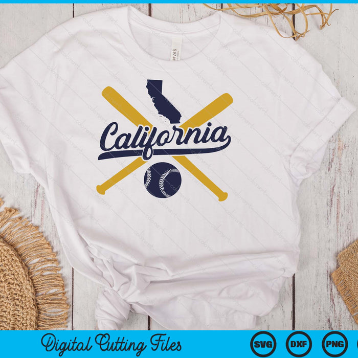 California Baseball Vintage Wisconsin Pride Love City SVG PNG Digital Cutting Files