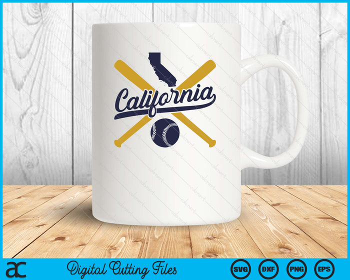 California Baseball Vintage Wisconsin Pride Love City SVG PNG Digital Cutting Files