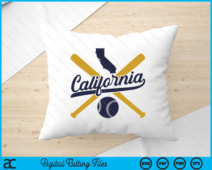 California Baseball Vintage Wisconsin Pride Love City SVG PNG Digital Cutting Files