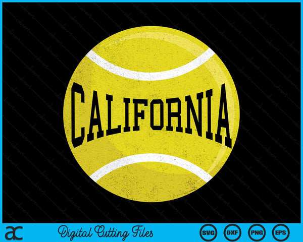 California Tennis Fan SVG PNG Digital Cutting Files