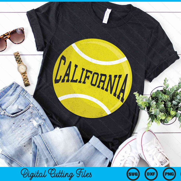 California Tennis Fan SVG PNG Digital Cutting Files