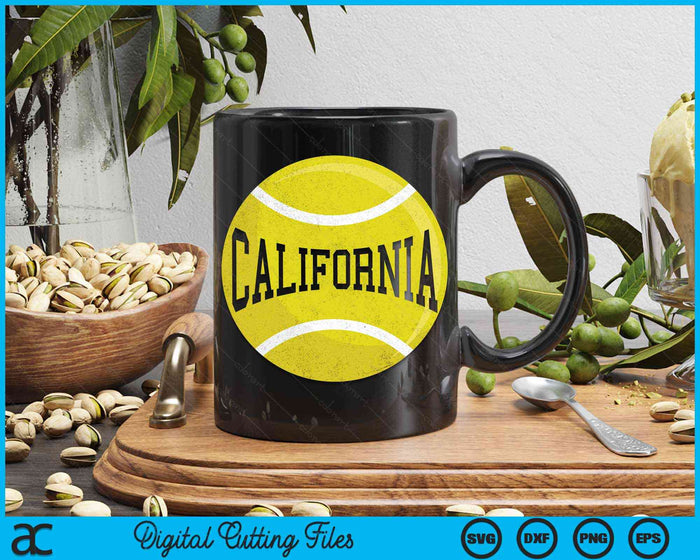 California Tennis Fan SVG PNG Digital Cutting Files