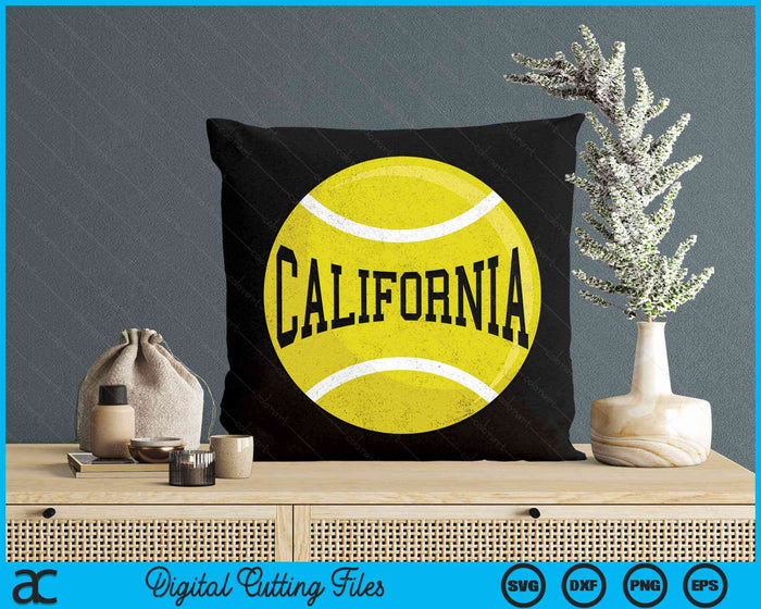 California Tennis Fan SVG PNG Digital Cutting Files