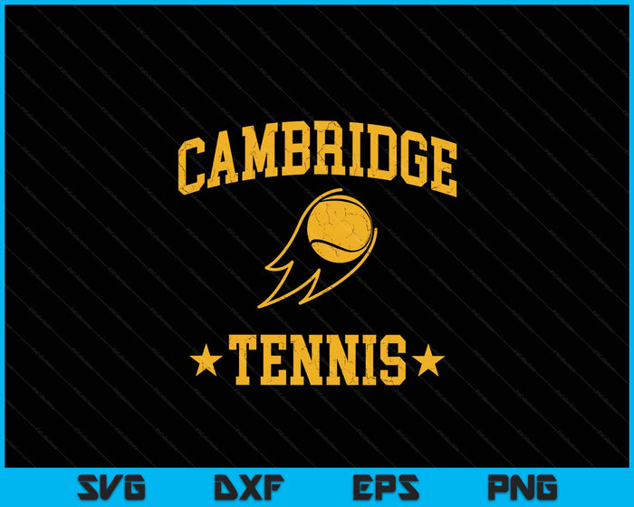 Cambridge  Rapids Tennis Vintage Gameday Retro Tennis Lover SVG PNG Digital Printable Files