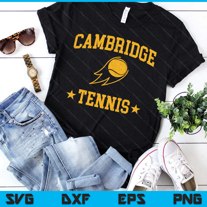 Cambridge  Rapids Tennis Vintage Gameday Retro Tennis Lover SVG PNG Digital Printable Files