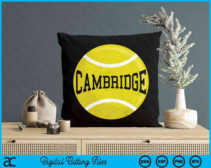 Cambridge Tennis Fan SVG PNG Digital Cutting Files