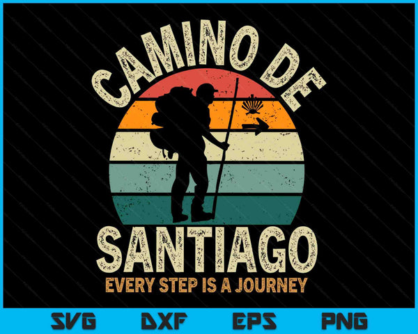 Camino de Santiago women spain pilgrim way compostela SVG cut file