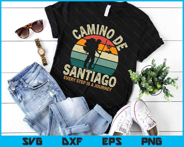 Camino De Santiago Tshirt Women Spain Pilgrim Way Compostela SVG PNG Digital Printable Files