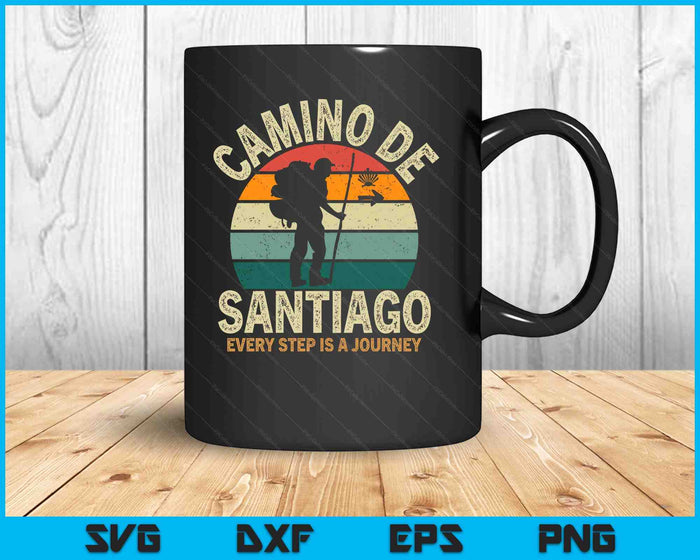 Camino De Santiago Tshirt Women Spain Pilgrim Way Compostela SVG PNG Digital Printable Files