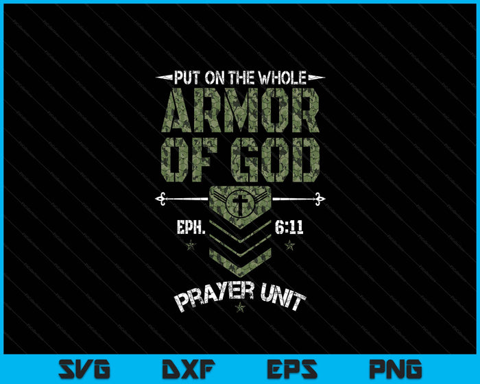 Camo Armor Of God Christians Religious Camouflage SVG PNG Digital Printable Files