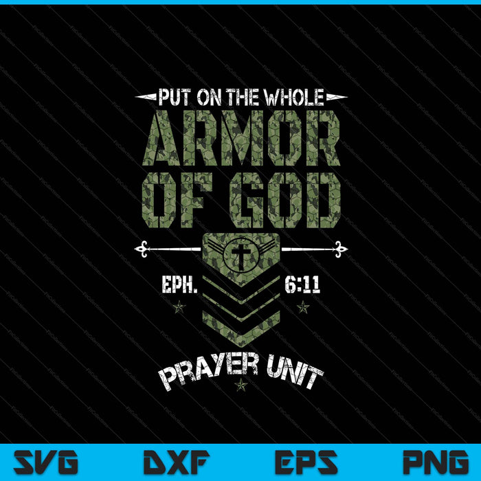 Camo Armor Of God Christians Religious Camouflage SVG PNG Digital Printable Files