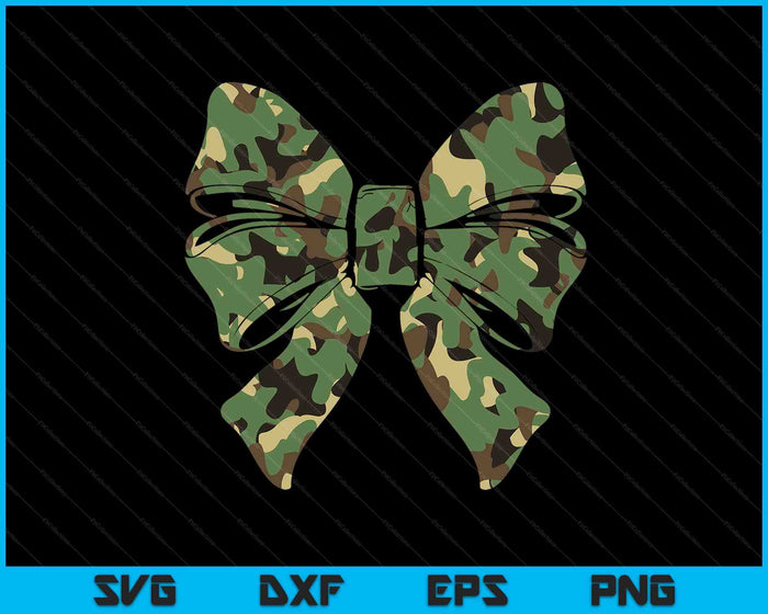 Camouflage Old Camo Bow Camo Coquette Bow Hunting SVG PNG Digital Printable Files