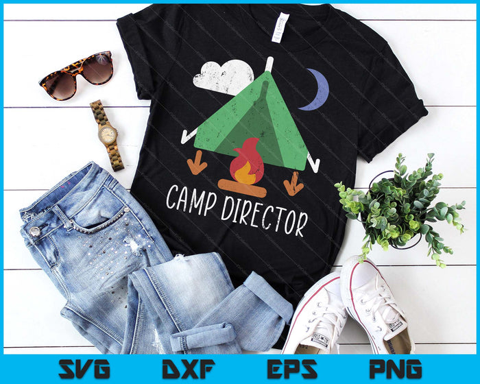 Camp Director Shirt Funny Camping SVG PNG Digital Printable Files