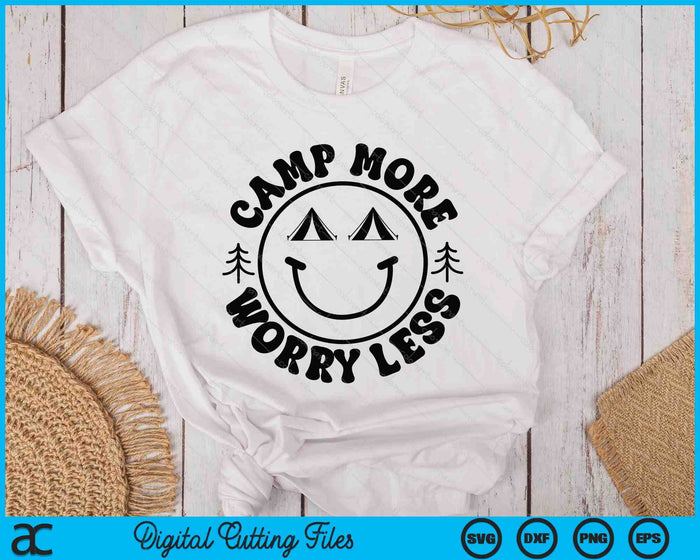 Camp More Worry Less SVG PNG Digital Printable Files