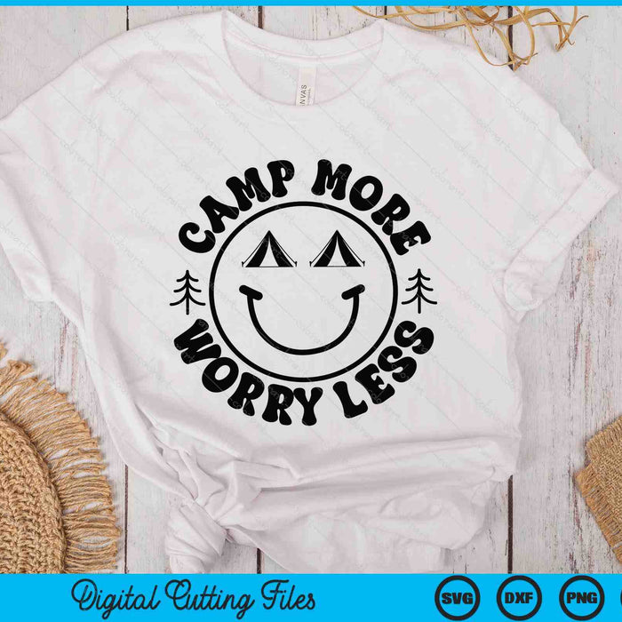 Camp More Worry Less SVG PNG Digital Printable Files