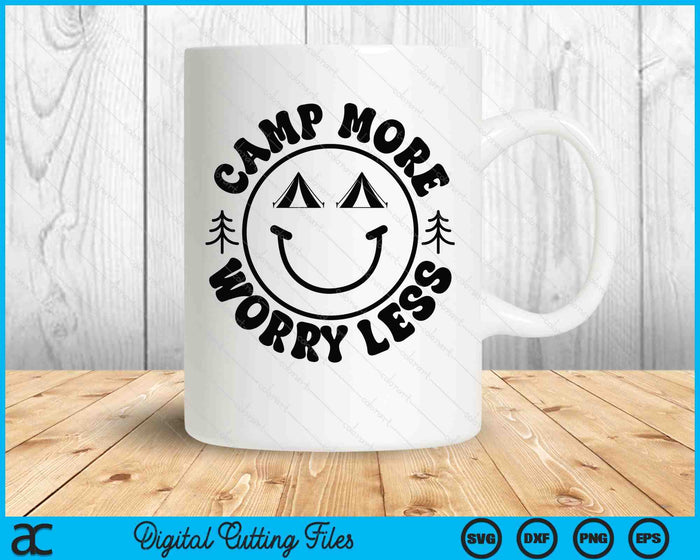 Camp More Worry Less SVG PNG Digital Printable Files