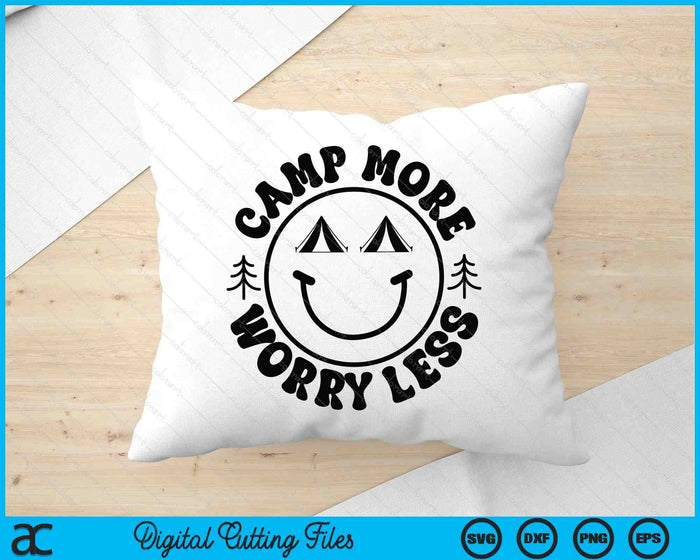 Camp More Worry Less SVG PNG Digital Printable Files