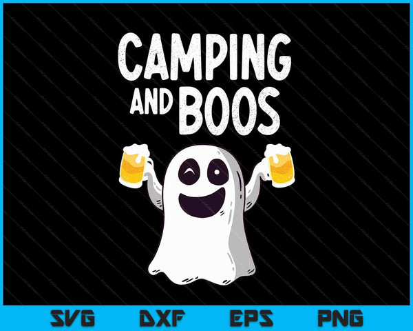 Camping and boos camping Halloween costume SVG cut file